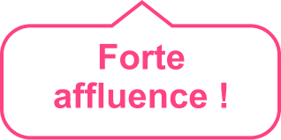 Forte affluence !